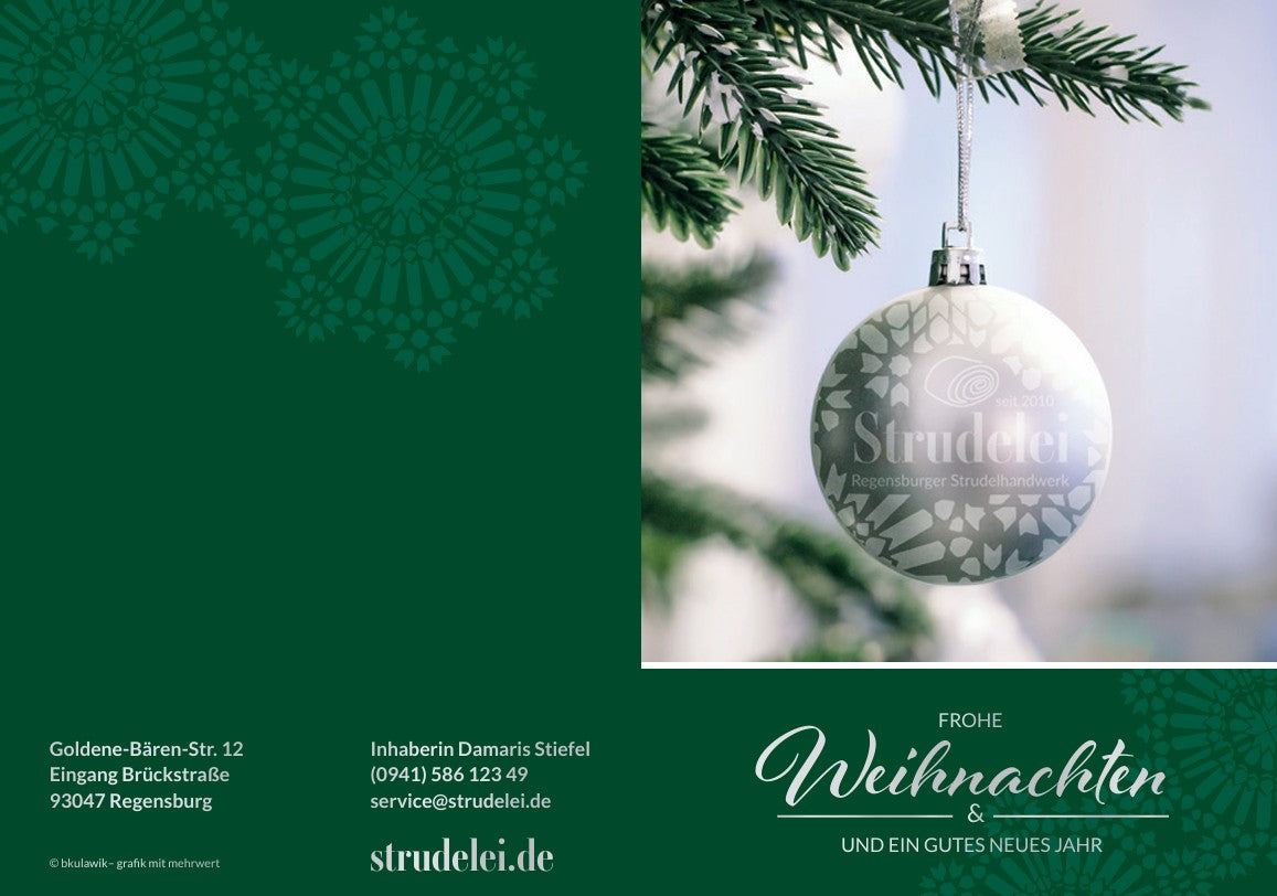 Grusskarte "Frohe Weihnachten"