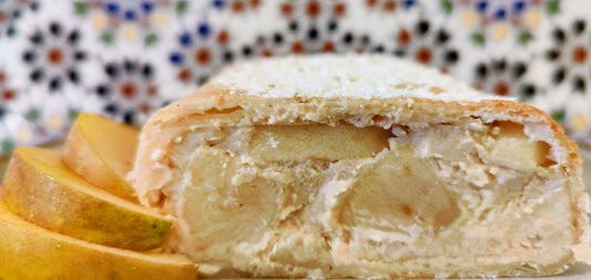 Topfen-Eierlikör-Apfel-Strudel